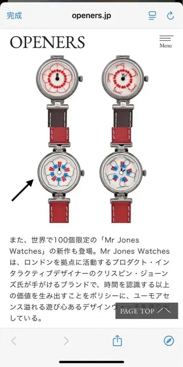 [레어] Mr Jones Watches (미스터 조네스 워치 손목시계