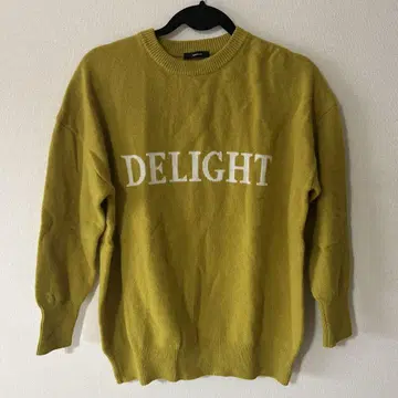 JOURNALSTANDARD 울 100% 머스타드색 니트 DELIGHT
