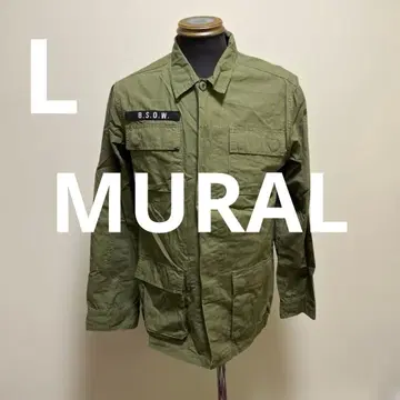 MURAL 올리브 그린 밀리터리 셔츠