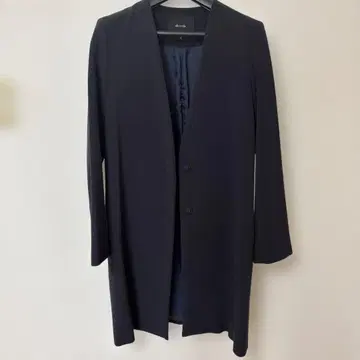 allureville 노카라 자켓 사이즈 2 네이비
