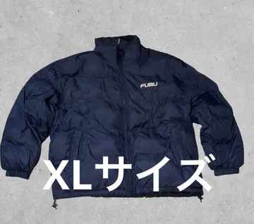FUBU 리버서블 다운 자켓 XL 네이비 블랙 y2k 후부