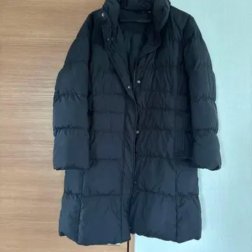 롱 기장 다운 자켓 블랙 LL