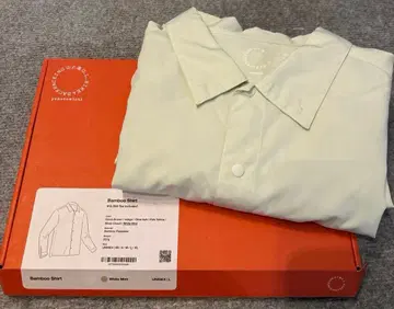 야마토미치 Bamboo Shirt 긴팔 셔츠 WhiteMint L