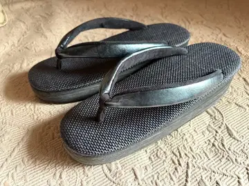 히시야 카렌 로쏘 카페 조리 M 사이즈 블랙 바탕에 블랙 하나오