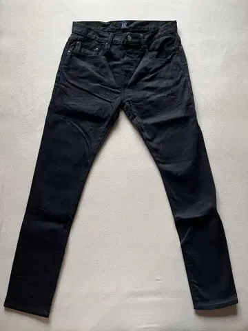 GAP 카이하라 셀비지 데님 블랙 스키니 30