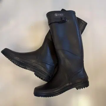 AIGLE 에이글 버클 짙은 갈색 장화 브라운 36