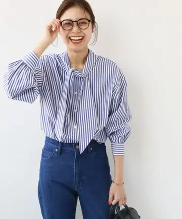 JOURNAL STANDARD relume 코튼 2WAY 보타이 블라우스