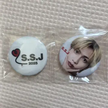 S.S.J 2025 얼굴 사진 포함 배지 세트