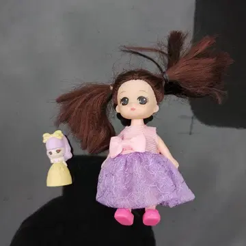리카짱 인형 본체 보라색 드레스