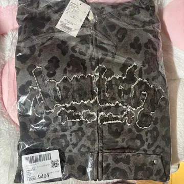 모듬 패턴 지퍼 후드티 레오파드 sedacle