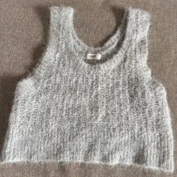 모헤어 베스트 뷔스티에 니트 그레이 journal standard