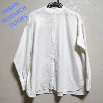 새상품급 URBAN RESEARCH DOORS 코튼 미세 기모 튜닉 셔츠