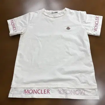 MONCLER 로고 T셔츠 화이트