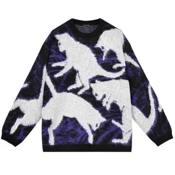 23AW 완판템 MOHAIR SHAGGY CATS PULLOVER