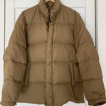 유니클로 다운 자켓 브라운 XL