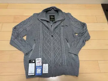 칼 카니 워셔블 W 프론트 스탠드 풀 집업 케이블 니트