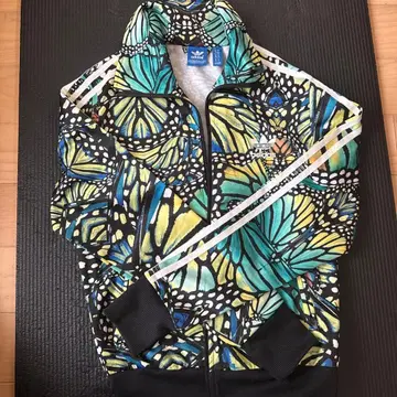 adidas 나비 무늬 풀 집업 저지 M (설명문 읽어주세요)