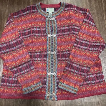 NORDIC DESIGN 100% 울 긴팔 가디건