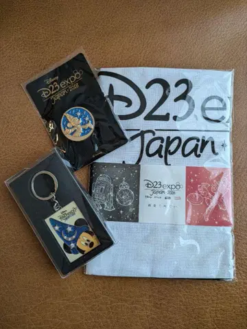 DISNEY 엑스포 수건 핑 배치 키링