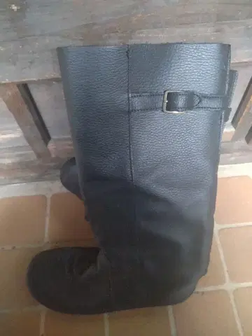 천연 가죽 부츠