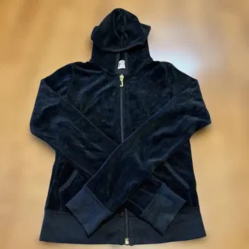 Juicy Couture 블랙 풀 집업 후드티