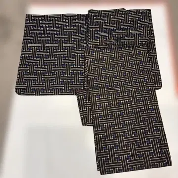 본고장 오시마 명주 가을 장미 무늬 순수 실크 리메이크 소재 수리 있음
