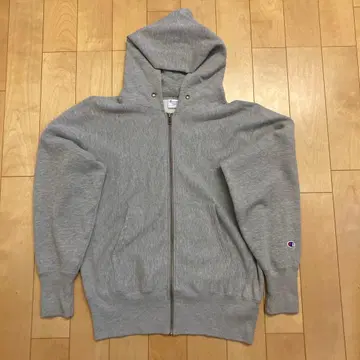 리버스위브 지퍼 후드티