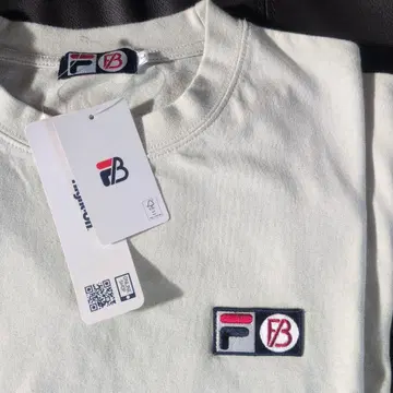 FILA x BEFIRST 콜라보 로고 자수 T셔츠 라이트 그레이