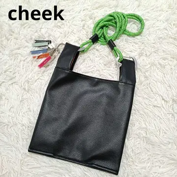 티크 숄더백 핸드백 2way 블랙 cheek