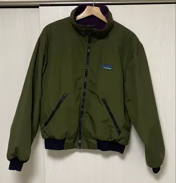 80s LLBean warm up jacket 올리브