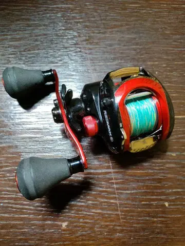 아부 가르시아 REDMAX 선박 베이트 낚시릴 빨간색 왼쪽 릴