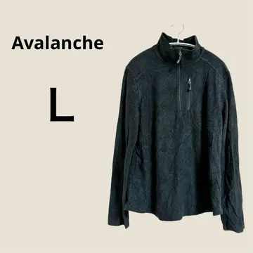 Avalanche 블랙 플리스 자켓