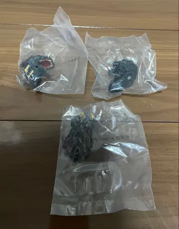 제일복권 고질라 괴수난무 E상 몬스터 헤드 마그넷 3종