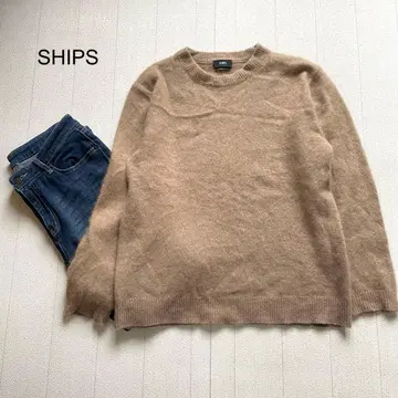 SHIPS 울 캐시미어 크루넥 니트 베이지 XL