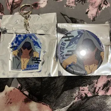 체인소 맨 OMATSURI 캔뱃지 아크릴 키링 빔 세트