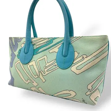 EMILIO PUCCI 에밀리오 푸치 핸드백 캔버스 블루 계열 473