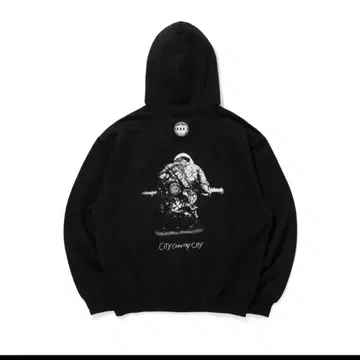 CITY COUNTRY CITYxCOTTON HOODIEBLACK