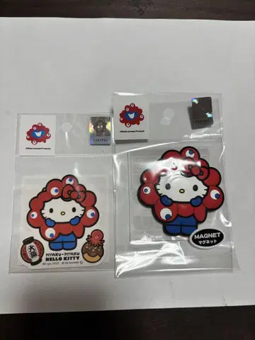 박람회장 한정판 미야쿠미야쿠 산리오 헬로키티 마그넷&씰