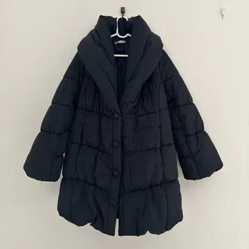 SCOT CLUB 블랙 충전솜 코트