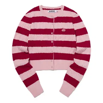 KIRSH 스트라이프 크롭 니트 가디건