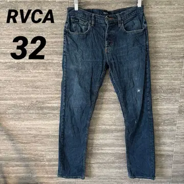 RVCA 인디고 블루 스트레이트 데님 새상품급 32