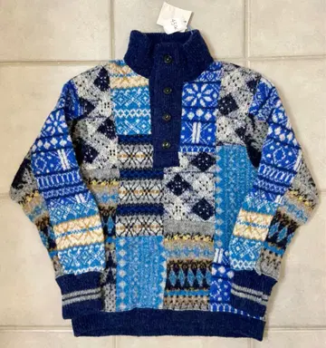 45R 편직 패턴 패치워크의 908 니트