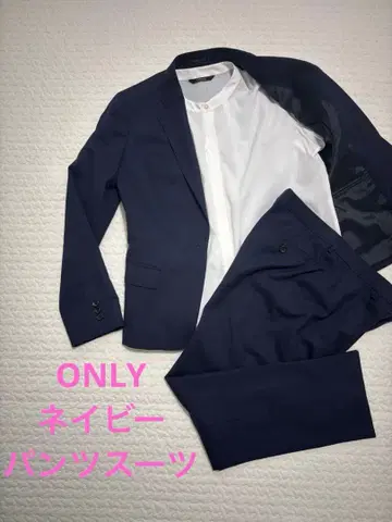네이비 비즈니스 정장 ONLY 여름 아이템 블라우스 포함 수트 셋업