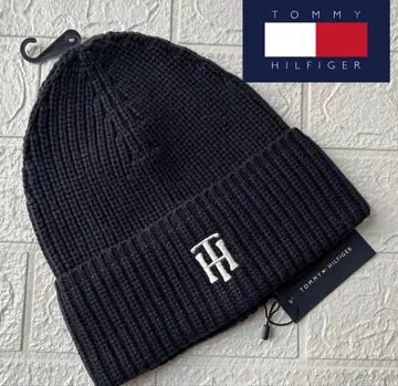TOMMY HILFIGER 니트 모자 비니 다크 네이비