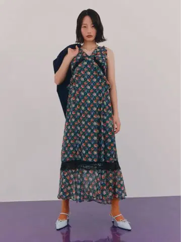 릴리 브라운 ANNA SUI 바리에 패턴 원피스