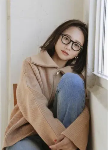 pronk 세일러 카라 니트 베이지 이하라 아오이