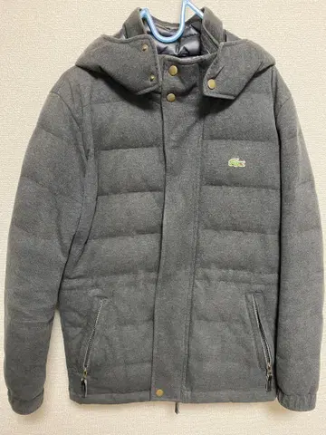 LACOSTE 후드 부착 다운 자켓 48/3 그레이