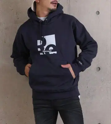 #Re:room SWEAT BIG PARKA NAVY M 사이즈