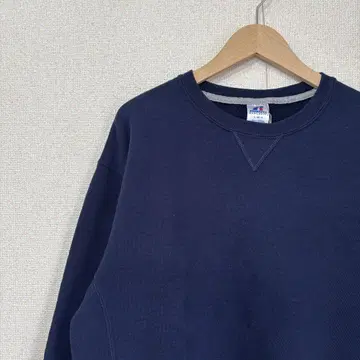 러셀 맨투맨 무지 네이비 미국 빈티지 의류 L 2947