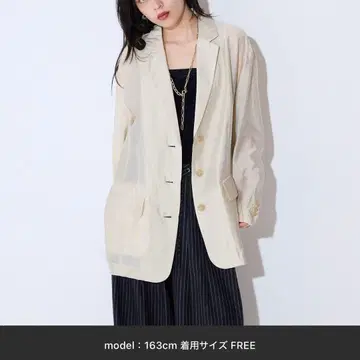 JEANASIS 베이지 테일러드 자켓 M